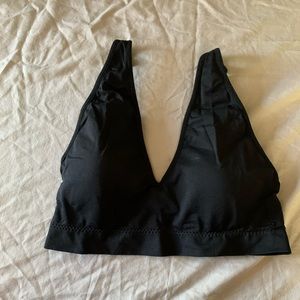 Deep V sports bra